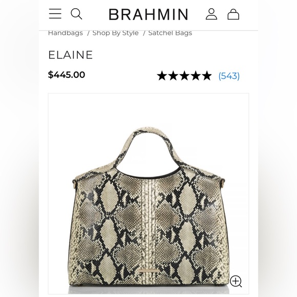 NWT Brahmin Elaine Caviar Felix Handbag🔥🔥 - Picture 10 of 12